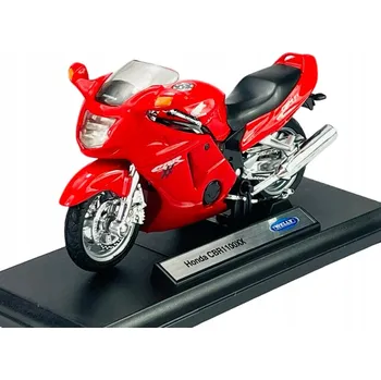 autíčko WELLY HONDA CBR 1100XX ČERVENÁ 1:18 MOTORKA NOVÝ MODEL