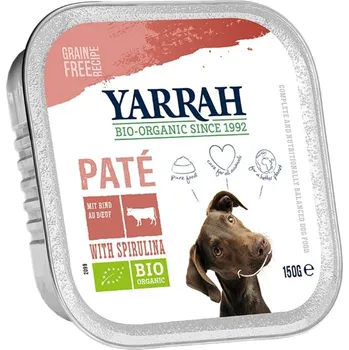 Krmivo pro psa (PRO PSA) PAŠTIKA Z HOVĚZÍHO A KUŘECÍHO MASA S MOŘSKÝMI ŘASAMI BIO 150 g - YARRAH