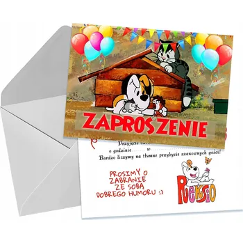 Pozvánka POZVÁNKY PRO DĚTI DĚTSKÉ NAROZENINOVÉ REXÍK + OBÁLKA