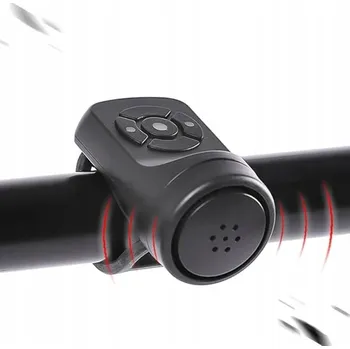 Zvonek na kolo VODĚODOLNÝ ZVONEK NA KOLO 120DB S ALARMEM, USB NABÍJENÍ