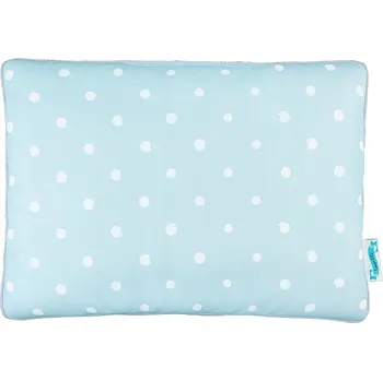 Polštář POLŠTÁŘ PRO MIMINKA BAVLNĚNÝ VELUROVÝ LOVELY DOTS MINT