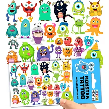 Tetování Filmová a herní nálepka na tetování Dětské vodní tetování Omyvatelné k narozeninám Dárek Dočasný dárek pro děti Originální opakovaně použitelné Spousta Vzorů
