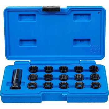 Vrták BGS technic BGS 100149 Sada na opravu závitů svíček M14 x 1,25 mm (17 kusů)