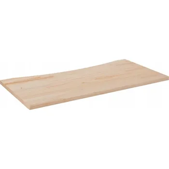 Konferenční stolek Deska z masivního borovicového dřeva, 100 x 60 x 2,5 cm, přírodní (surový) odstín