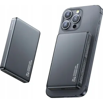 Powerbanka Powerbanka USAMS CY Series CD242 10000mAh 20W Magnetická Bezdrátová - tmavě modrá