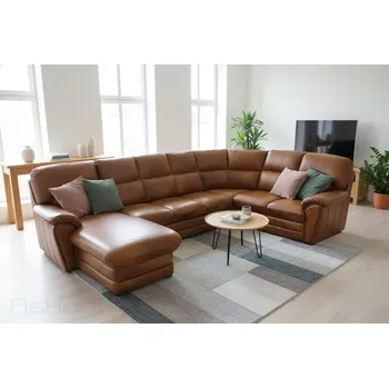 Sedací souprava Askont Rajko XXL K-445 hnědá medová