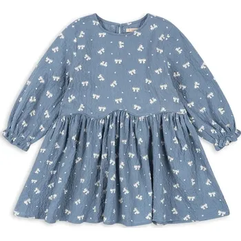 Dívčí šaty Dívčí šaty Konges Sløjd VIDA DRESS GOTS KS104033.9BYA modrá 55X, vel. 122-128