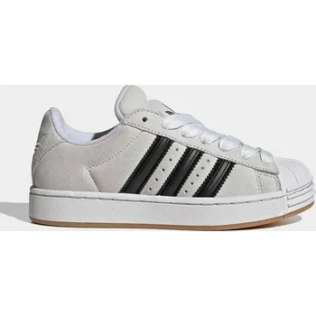 Chlapecká obuv Dětské kožené tenisky adidas Originals SUPERSTAR ST béžová barva, KJ1191 01X, EUR 35.5