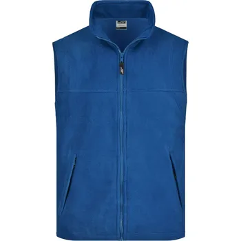 Pánská vesta James & Nicholson Fleecová vesta - 3XL royal