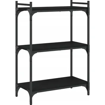 Knihovna Regál na knihy s nastavitelnými nožičkami, černý, 60x30x86 cm