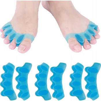 Vrták Oddělovače prstů na den i noc univerzální velikost, modré odstíny 8 ks