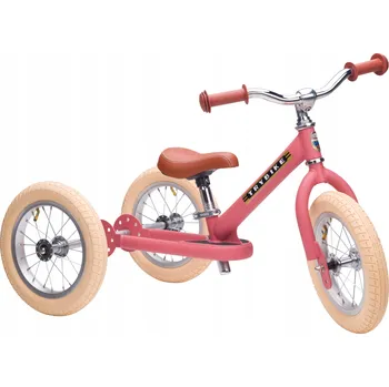 Dětské vozidlo První dětské tříkolové odrážedlo 2v1 růžové matné Trybike