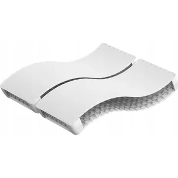 Matrace Matrace pružinová 140x190x18 cm, bílá/tmavě šedá/černá