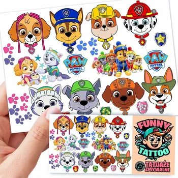 Odstranitelné tetování Filmová a herní nálepka na tetování Dětské vodní tetování Omyvatelné k narozeninám Dárek Dočasný dárek pro děti Originální opakovaně použitelné Spousta Vzorů