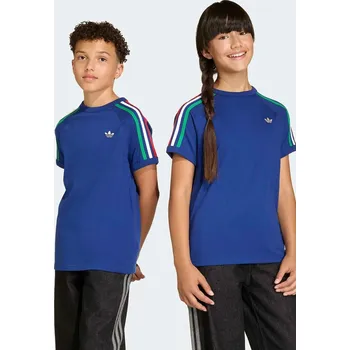Chlapecké tričko Dětské bavlněné tričko adidas Originals KC9515 modrá 57X, vel. 164