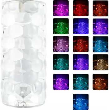 Lampička Stolní lampa Diamond Design s dálkovým ovládáním