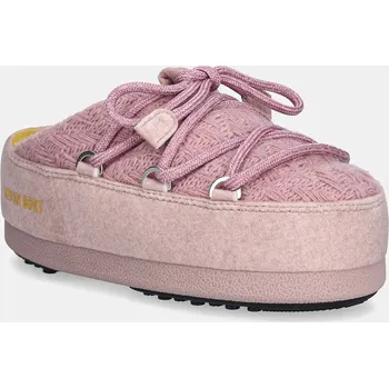 Dívčí sněhule Sněhule Moon Boot MB X GIR EVX MULE KNIT 80D1470140.J038 růžová 03X, EUR 35/36