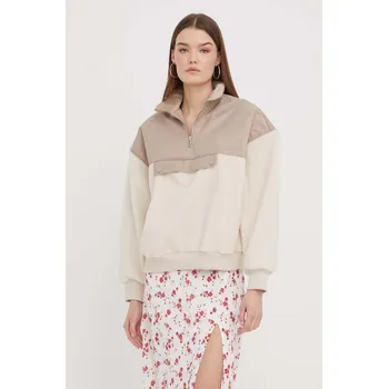 Dámská mikina Mikina Abercrombie & Fitch dámská, béžová barva, hladká KI152.4060.179 80X, vel. M
