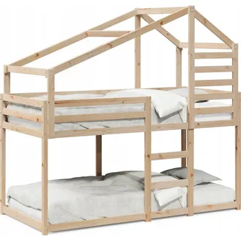 Postel Patrová dětská postel z masivního borovicového dřeva 195,5x80,5x112 cm