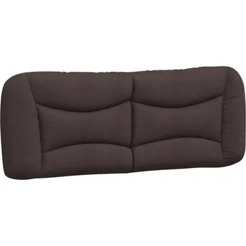 Polštář Polštář s látkovým čelo , tmavě hnědý, 150x15x48 cm