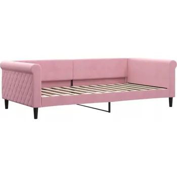 Pohovka Růžová pohovka s funkcí spaní, 229 x 110 x 68 cm, samet
