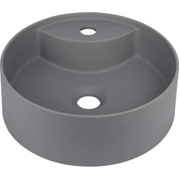 Umyvadlo na desku oválné Deante 41 cm šedé