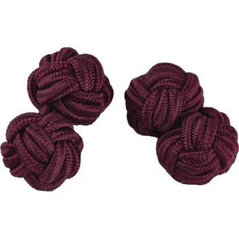 Manžetový knoflíček Bordó manžetové uzlíky