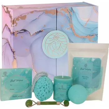 Kosmetická sada Aurora Dárková Sada Kosmetiky Svíčka Roller SPA Pro Ženy Frézie