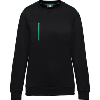 Pánská mikina Kariban Pracovní mikina "Day-to-Day" - L black/kelly green