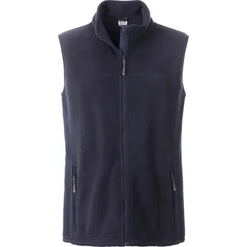Pánská vesta James & Nicholson Pánská pracovní fleecová vesta - Strong - 3XL navy/navy