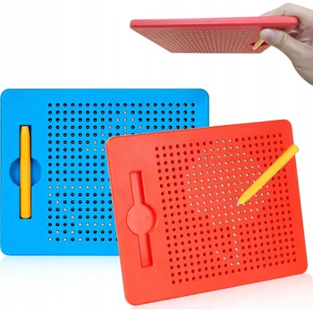 Obraz Magnetická tabulka MagPad s kuličkami, šablonami a magnetickým perem Puzzle