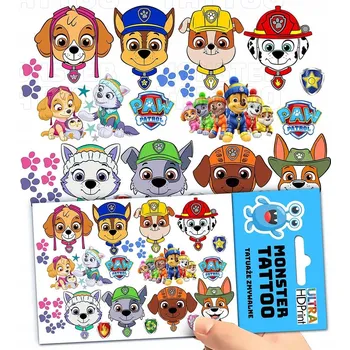 Odstranitelné tetování Filmová a herní nálepka na tetování Dětské vodní tetování Omyvatelné k narozeninám Dárek Dočasný dárek pro děti Originální opakovaně použitelné Spousta Vzorů