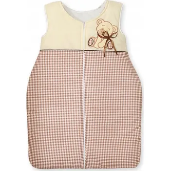 Zavinovačka BAVLNĚNÝ SPACÍ PYTEL PRO DĚTI M 6-12 MĚSÍCŮ TOG 2.5 CELOROČNÍ ZATEPLENÝ MEDVÍDEK