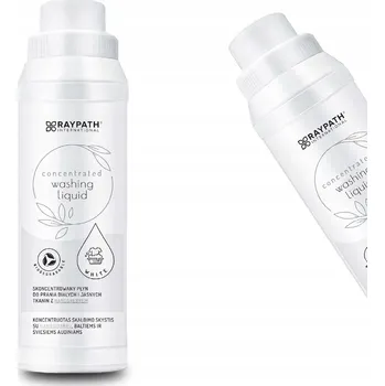 Prací gel Koncentrovaný Ekologický Prací Prostředek na Bílé Prádlo s Nanosříbrem Raypath 0,5l