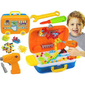 ostatní stavebnice Stavebnice ChRLD Kreativní mozaika v kufříku 258 dílů