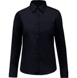 Kariban Popelínová halenka "Jessica" s dlouhým rukávem - XL navy