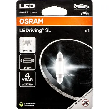 Autožárovka OSRAM žárovka LED ledriving sl C5W délka 41 mm studeně bílá 6000k 12V jeden kus v balení