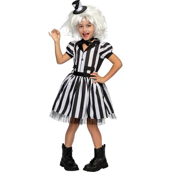 HeliumKing Dětský dívčí kostým - Beetlejuice Velikost - děti: L: 117 - 134 cm