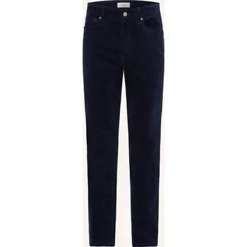 Pánské kalhoty Agnona Pánské Manšestrové Kalhoty Regular Fit, modrá, 50