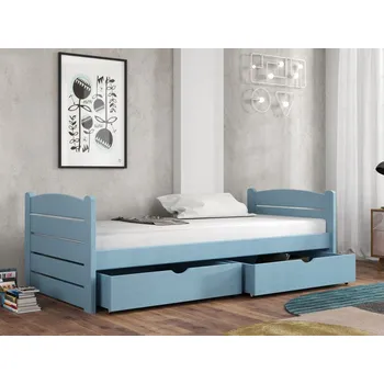 Dětská postel Dětská postel s úložným prostorem Ula Barva dřeva: Modrá, Rozměry: 80x180