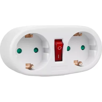 Elektrická zásuvka Dvojitá zásuvková rozdvojka typ F MCE338