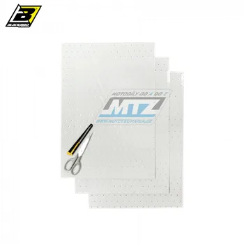 Fólie silnostěnná - 47x33 cm, 3 kusy (Blackbird) děrovaná průhledná