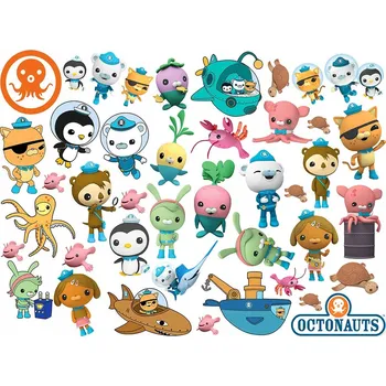 Odstranitelné tetování DOČASNÉ TETOVÁNÍ PRO DĚTI OKTONAUTI - SADA