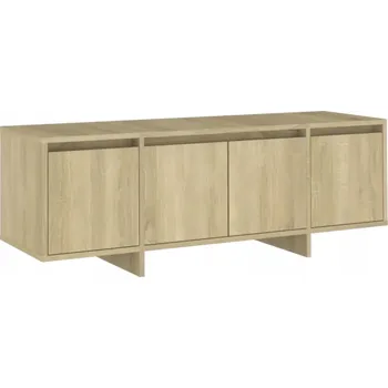 Televizní stolek TV stolek se 4 dvířky, dub sonoma, 120x30x40,5 cm