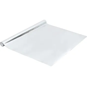 Tapeta Samolepicí PVC Fólie na Nábytek, Vysoký Lesk Stříbrná, 500x90 cm