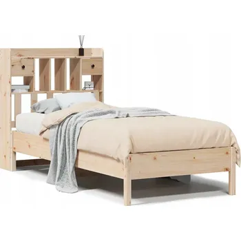 Postel Postel s regálem z masivního borovicového dřeva 218,5 x 81 x 110 cm