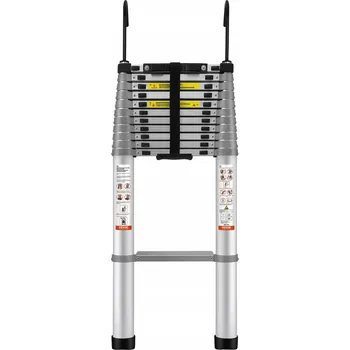 Žebřík Žebřík hliníkový žebřík 457 cm multifunkční skládací přenosný