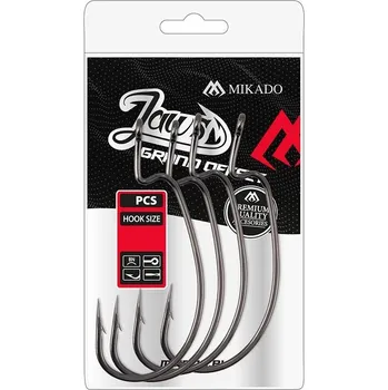 Rybářský háček 4ks Háčky Mikado Jaws Grand Offset Velikost 6/0