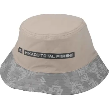 Rybářské oblečení Klobouk Mikado Oboustranný Bucket Hat S UPF Filtrem Šedý