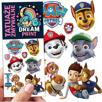 Odstranitelné tetování Filmová a herní nálepka na tetování Dětské vodní tetování Omyvatelné k narozeninám Dárek Dočasný dárek pro děti Originální opakovaně použitelné Spousta Vzorů